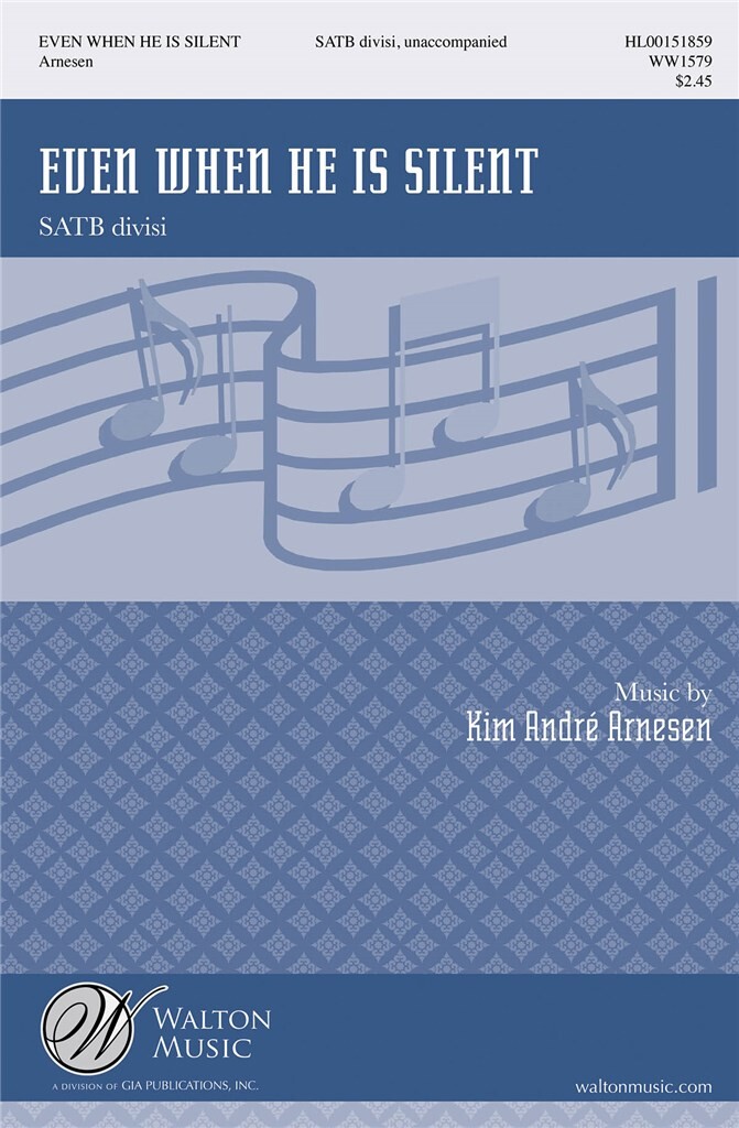 Vorderes Coverbild Even when he is silent - SATB divisi
