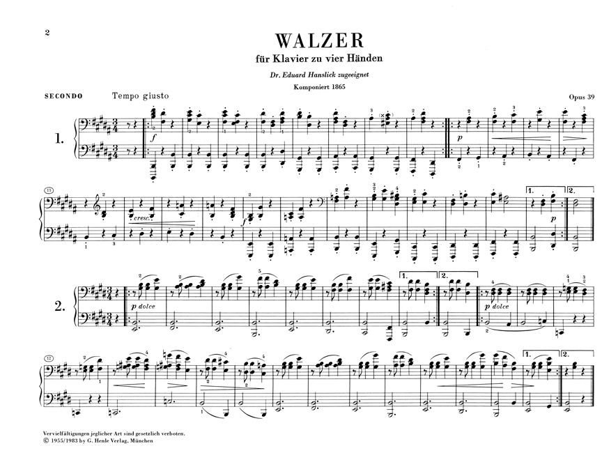 Anderes Coverbild Walzer op. 39