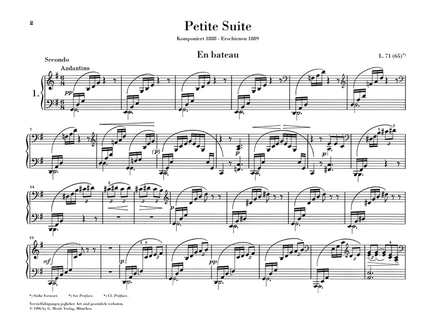 Anderes Coverbild Petite Suite für Klavier zu vier Händen