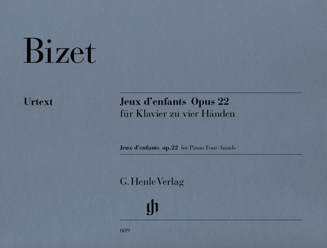 Vorderes Coverbild Jeux d'enfants Opus 22 für Klavier zu vier Händen