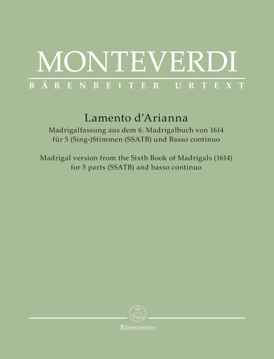 Vorderes Coverbild Lamento d'Arianna