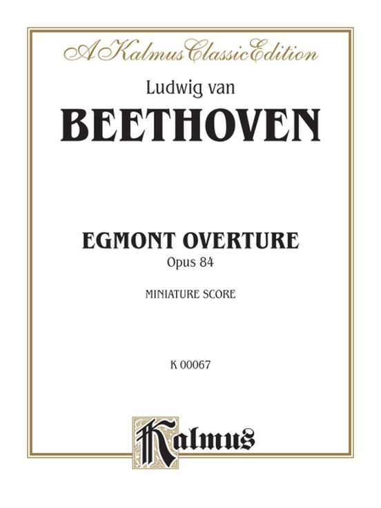 Vorderes Coverbild Ouvertüre "Egmont" für Orchester op. 84