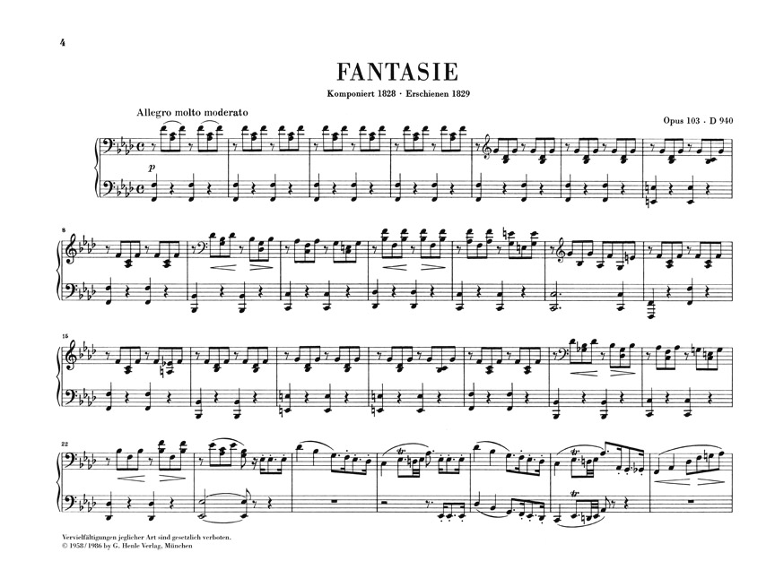 Anderes Coverbild Fantasie f-moll op. 103 D 940