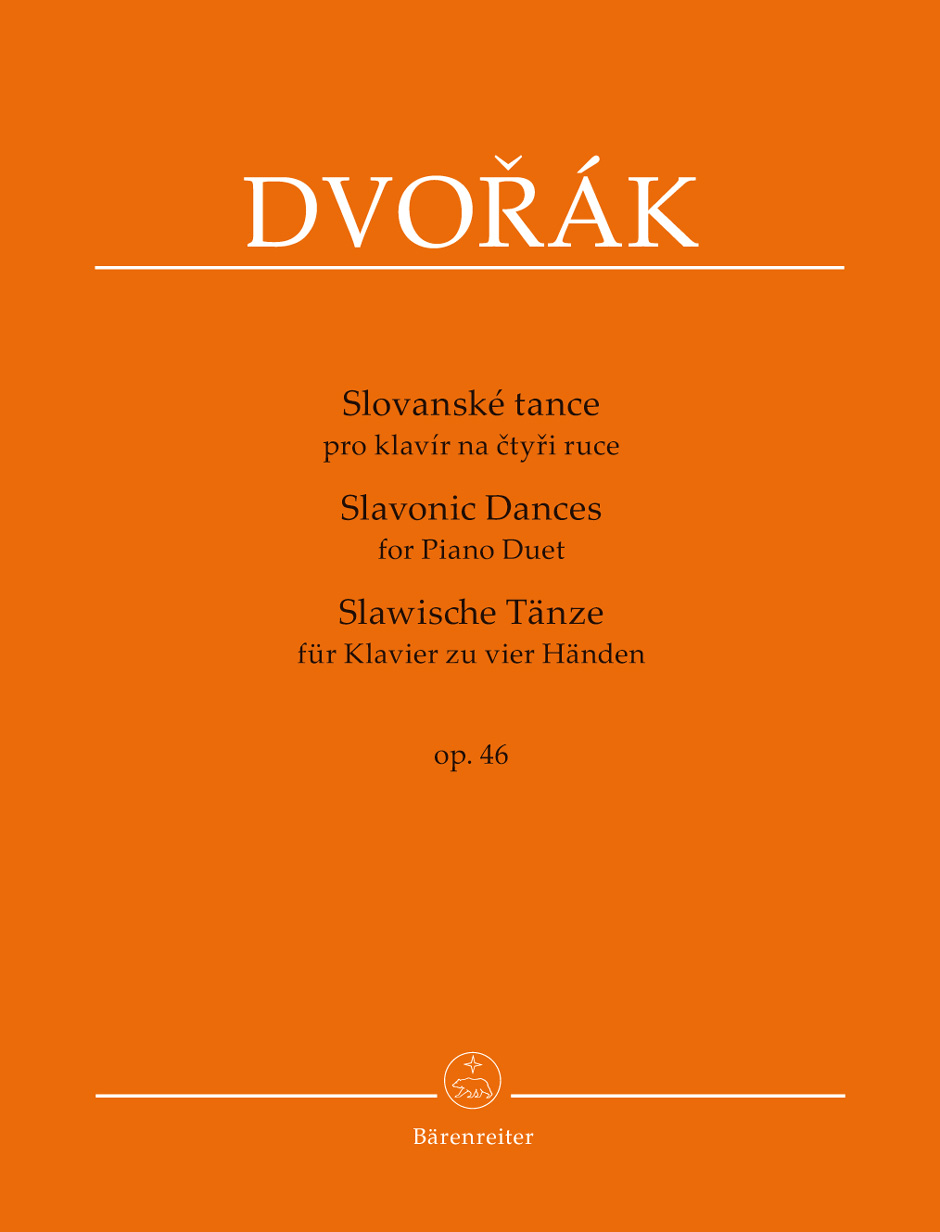 Vorderes Coverbild Slawische Tänze für Klavier zu vier Händen op. 46