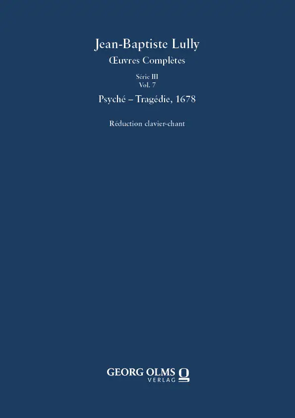 Vorderes Coverbild Psyché – Tragédie LWV 56