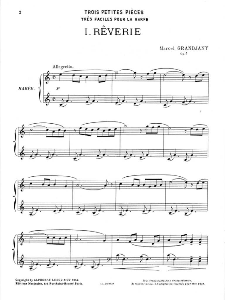 Anderes Coverbild 3 Petites Pièces op. 7