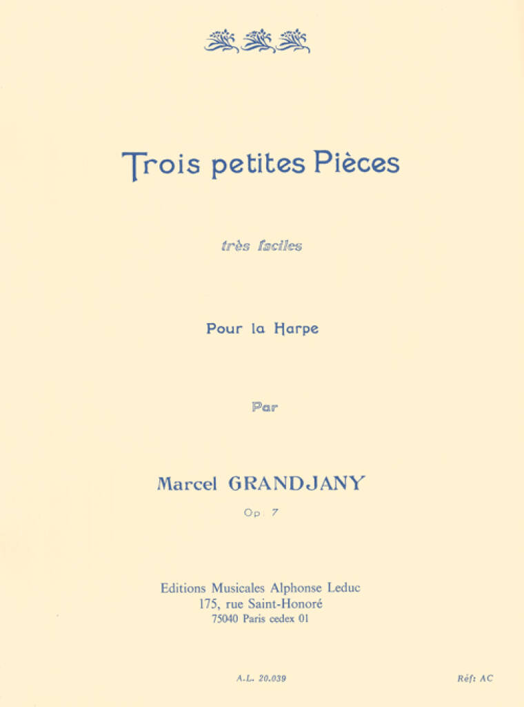 Vorderes Coverbild 3 Petites Pièces op. 7