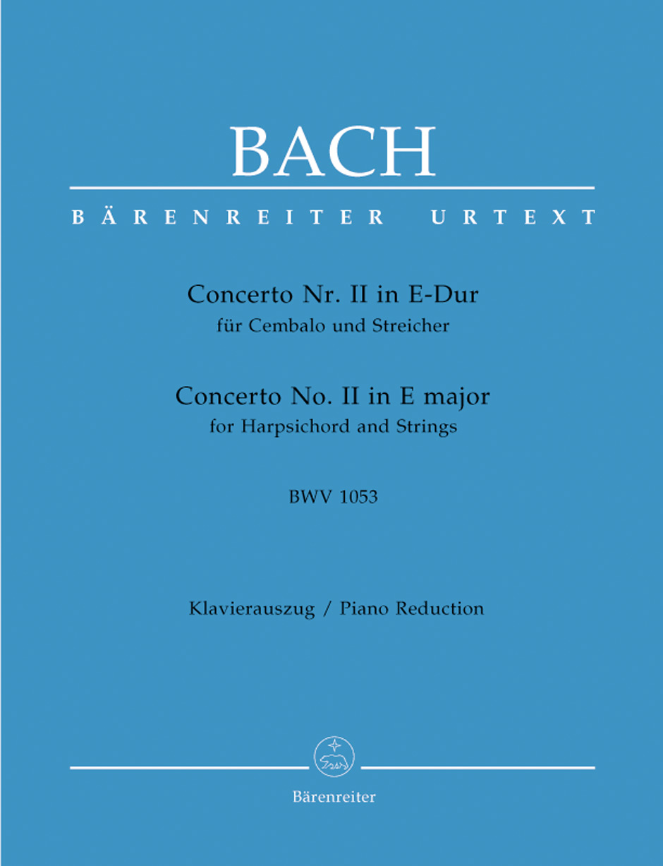 Vorderes Coverbild Concerto für Cembalo und Streicher Nr. 2 E-Dur BWV 1053