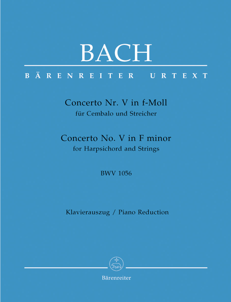 Vorderes Coverbild Concerto für Cembalo und Streicher Nr. 5 f-Moll BWV 1056