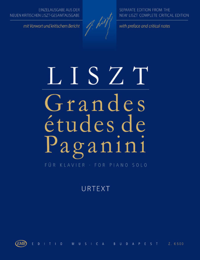 Vorderes Coverbild Grandes études de Paganini