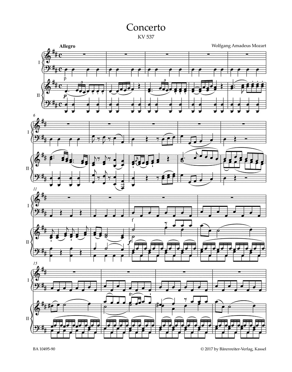 Anderes Coverbild Konzert für Klavier und Orchester Nr. 26 D-Dur KV 537 "Krönungskonzert"
