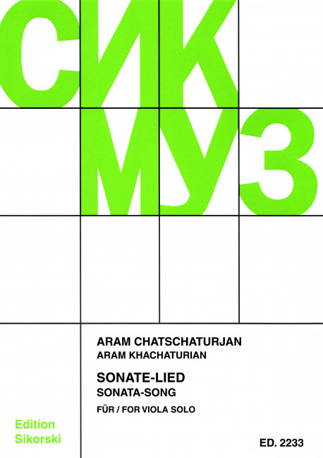 Vorderes Coverbild Sonate-Lied 