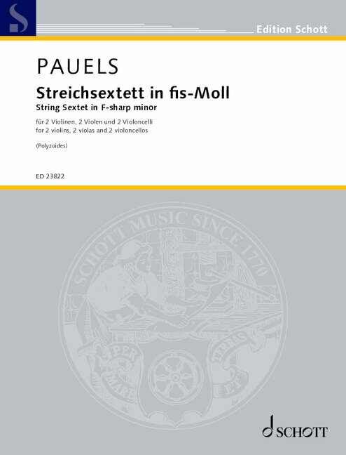 Vorderes Coverbild Streichsextett fis-Moll op. 7