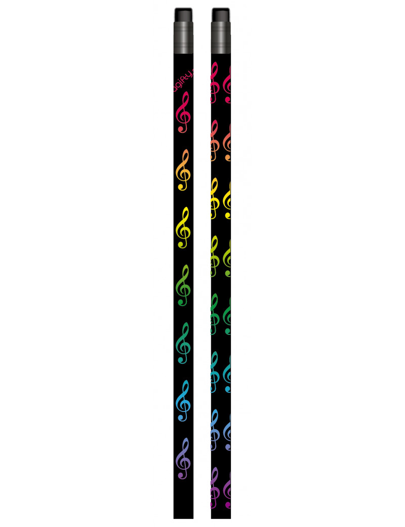 Vorderes Coverbild Bleistift Violinschlüssel schwarz/bunt