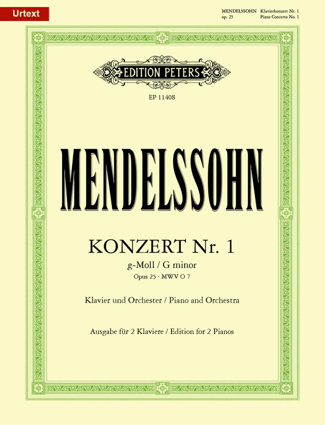 Vorderes Coverbild Konzert Nr. 1 g-Moll op. 25 MWV O7