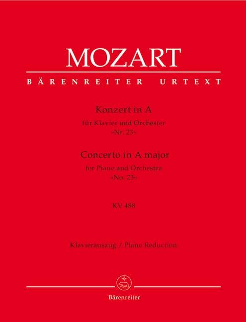 Anderes Coverbild Konzert für Klavier und Orchester Nr. 23 A-Dur KV 488