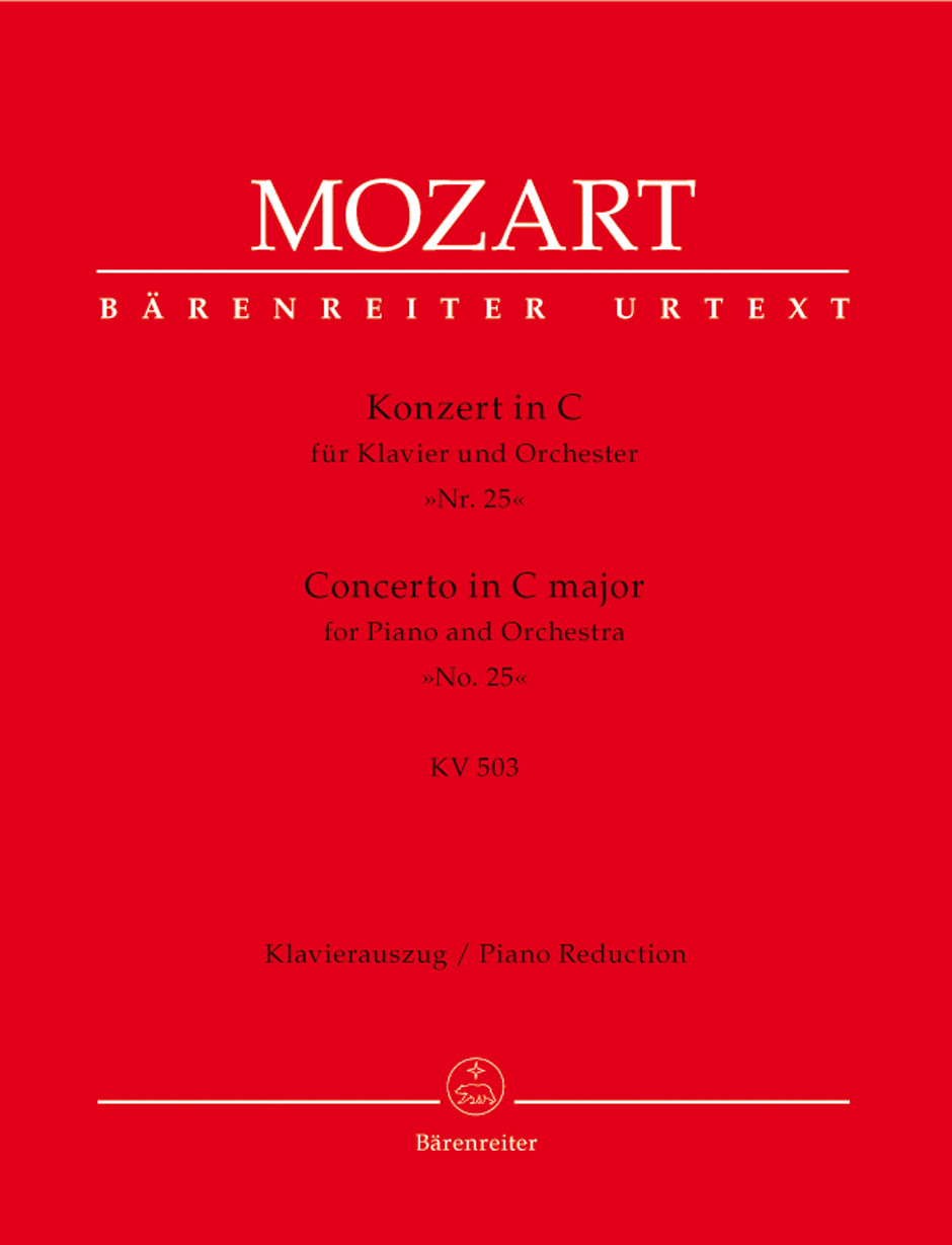 Vorderes Coverbild Konzert für Klavier und Orchester Nr. 25 C-Dur KV 503