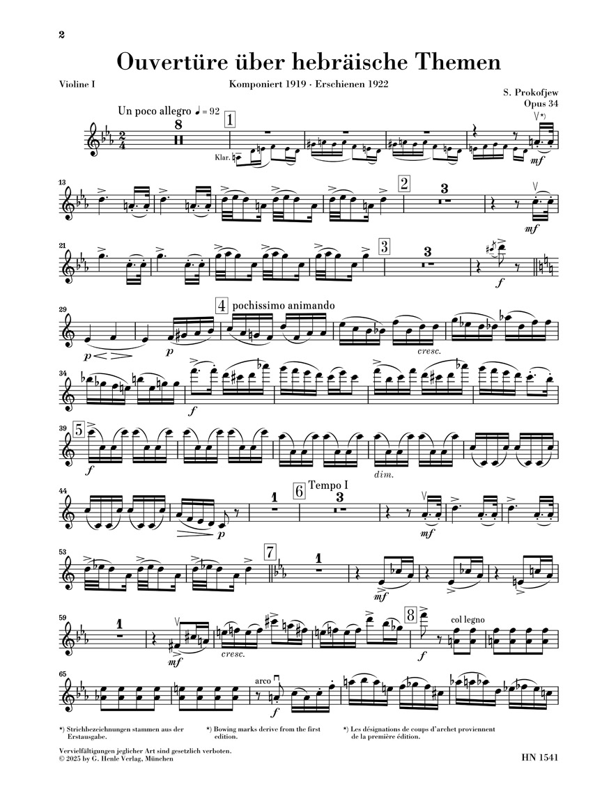 Anderes Coverbild Ouvertüre über hebräische Themen op. 34