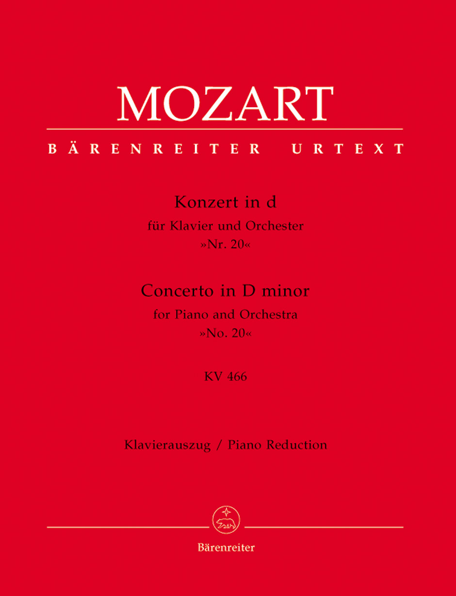 Vorderes Coverbild Konzert für Klavier und Orchester Nr. 20 d-Moll KV 466