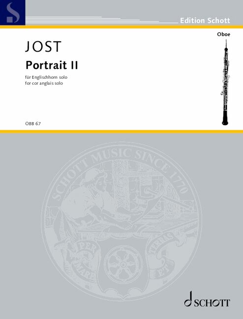 Vorderes Coverbild Portrait II für Englischhorn solo (2024)
