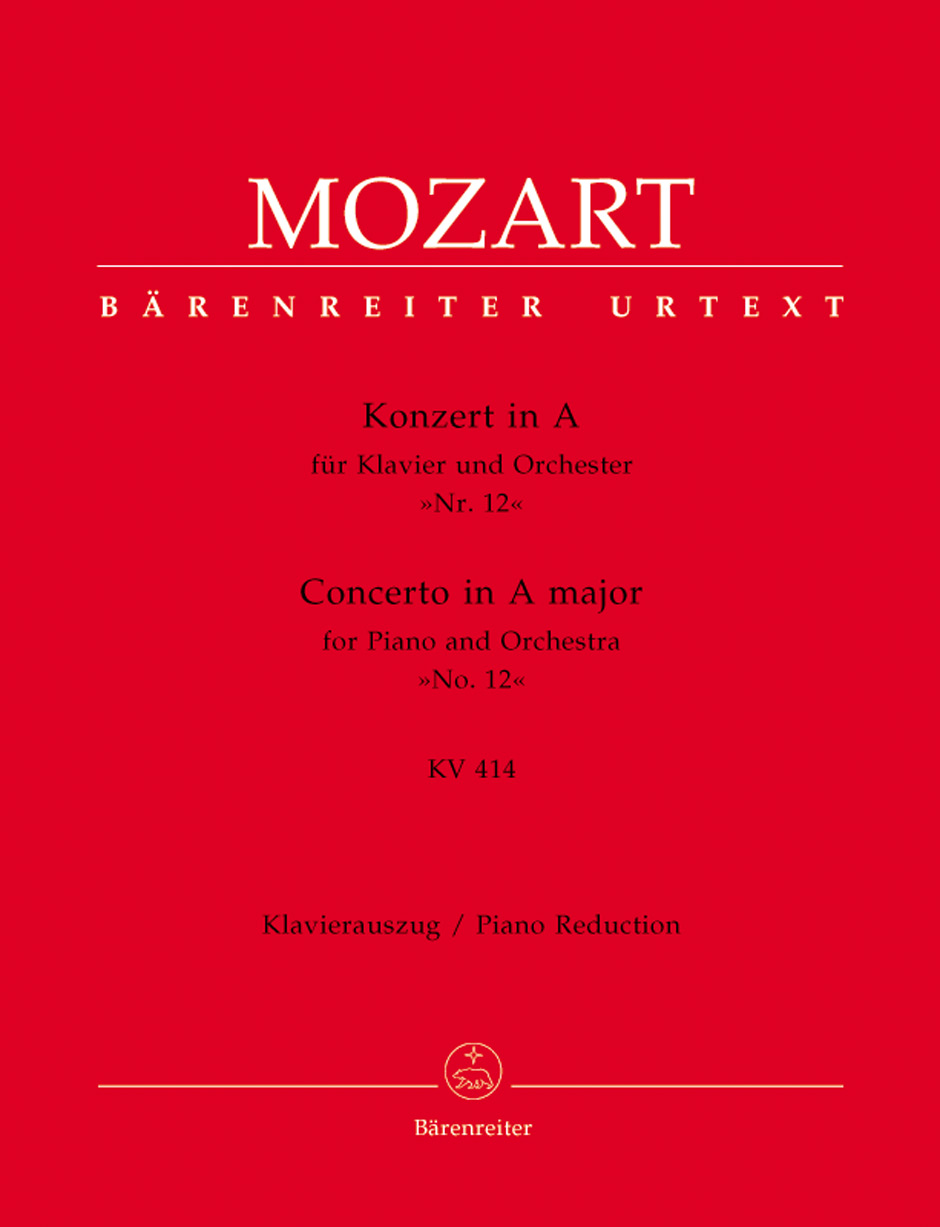 Vorderes Coverbild Konzert für Klavier und Orchester Nr. 12 A-Dur KV 414
