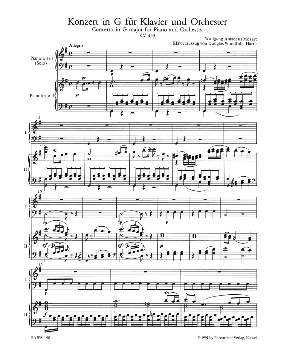 Anderes Coverbild Konzert für Klavier und Orchester Nr. 17 G-Dur KV 453
