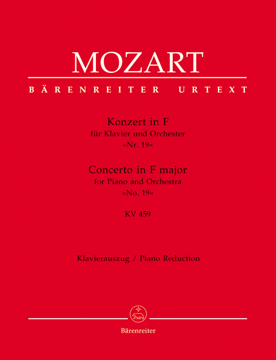 Anderes Coverbild Konzert für Klavier und Orchester Nr. 19 F-Dur KV 459