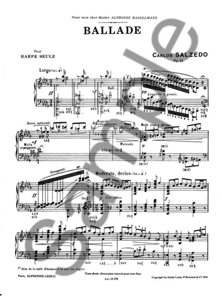 Anderes Coverbild Ballade pour harpe