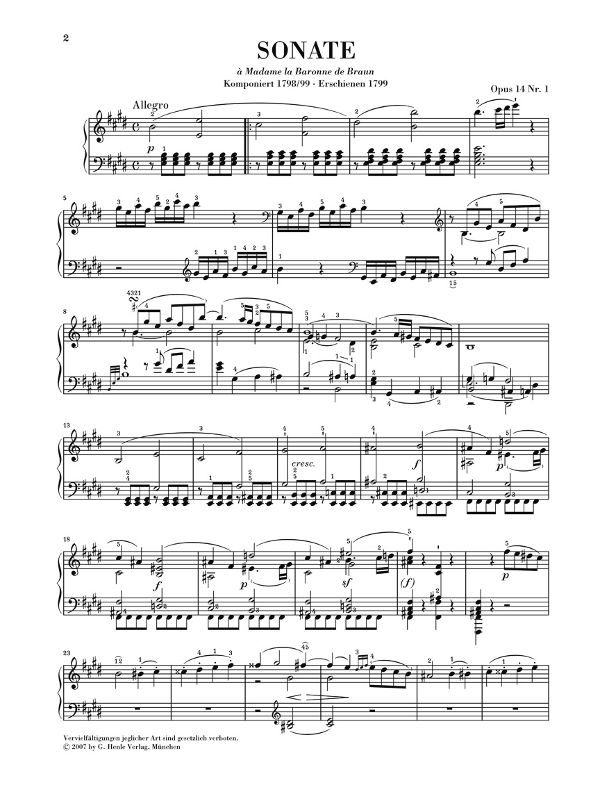 Anderes Coverbild Klaviersonaten Nr. 9 E-dur op. 14,1 und Nr. 10 G-dur op. 14,2