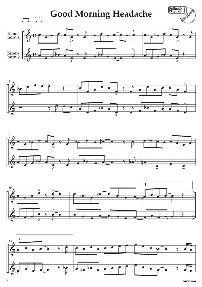 Anderes Coverbild Ein halbes Dutzend Jazz Duette – Vol. 1 – Tenorhorn Band 1