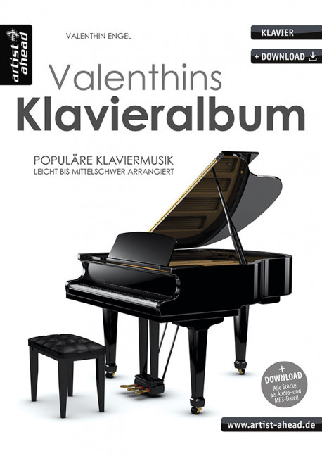Vorderes Coverbild Valenthins Klavieralbum 