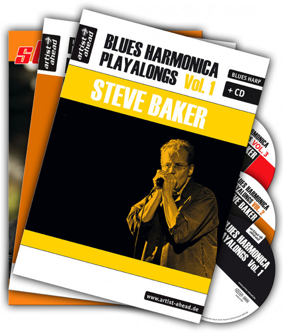 Vorderes Coverbild Blues Harmonica Playalongs 1-3 1 - 3