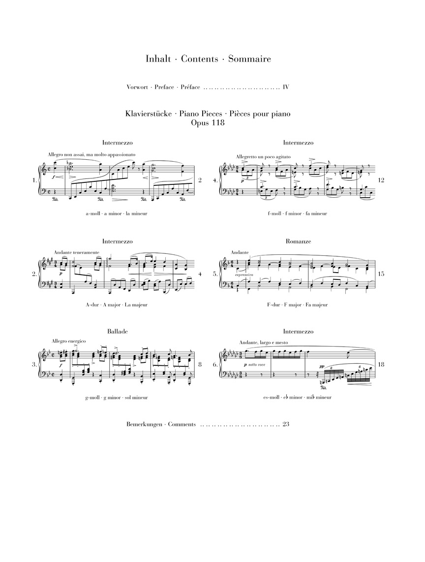 Anderes Coverbild Klavierstücke op. 118