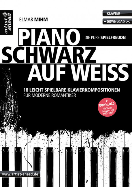 Vorderes Coverbild Piano schwarz auf weiß 