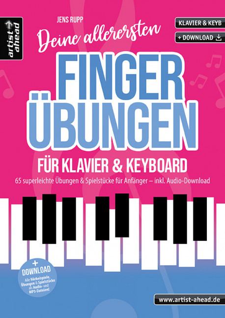 Vorderes Coverbild Deine allerersten Fingerübungen für Klavier & Keyboard 