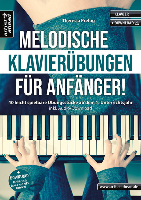 Vorderes Coverbild Melodische Klavierübungen für Anfänger! 