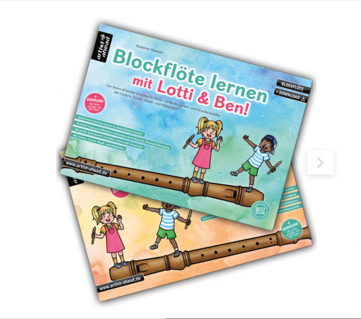Vorderes Coverbild Blockflöte lernen mit Lotti & Ben 