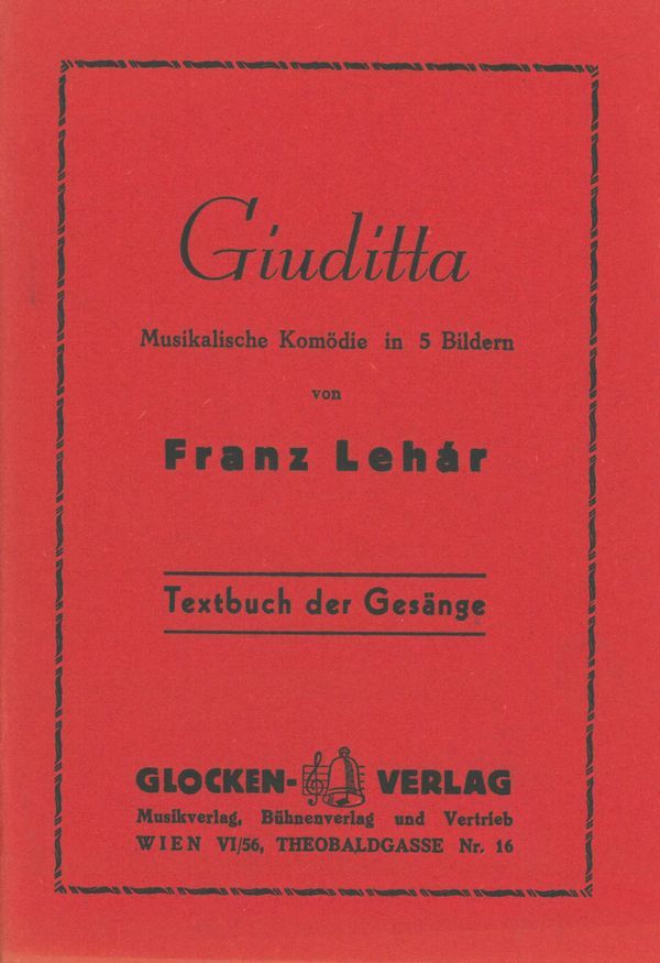 Vorderes Coverbild Giuditta