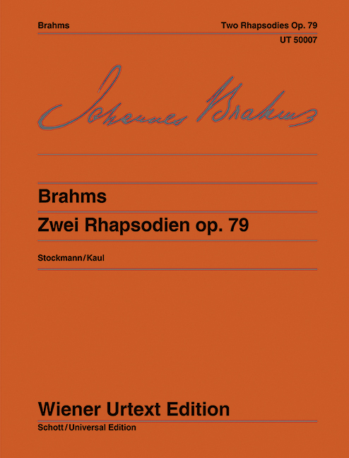 Vorderes Coverbild Zwei Rhapsodien op. 79 (1879)