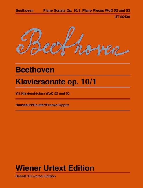 Vorderes Coverbild Klaviersonate c-Moll op. 10/1