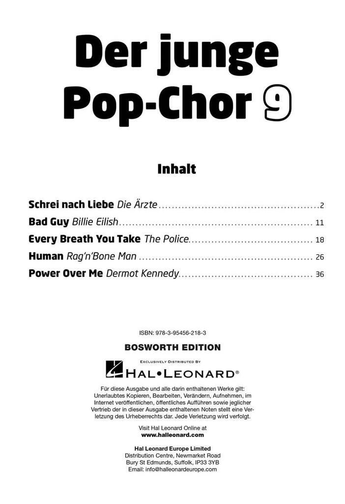 Anderes Coverbild Der junge Pop-Chor - Band 9 & CD