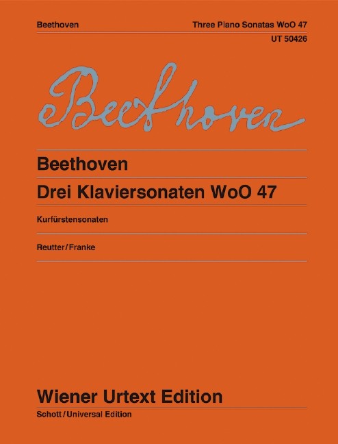 Vorderes Coverbild Drei Klaviersonaten WoO 47