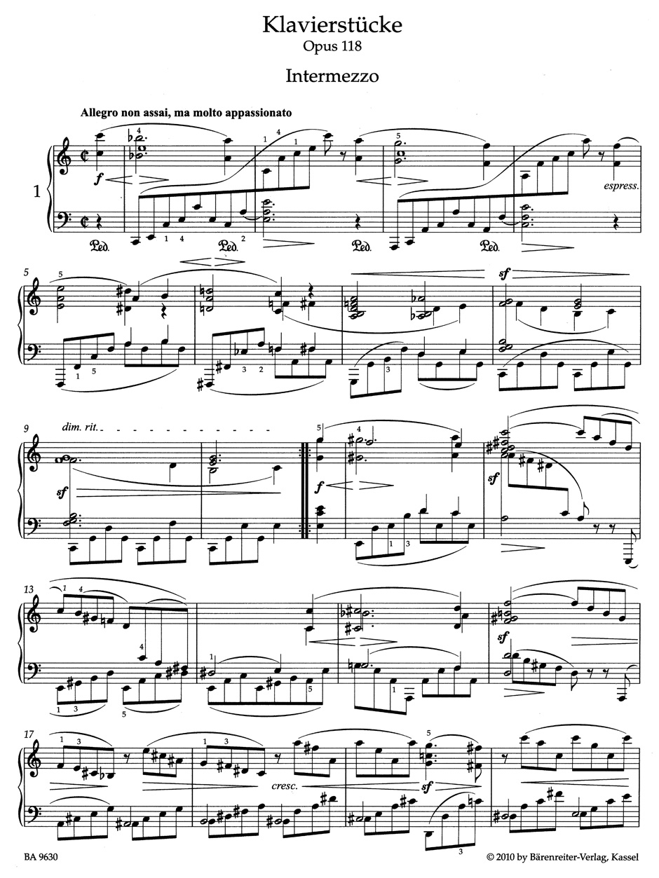 Anderes Coverbild Klavierstücke op. 118