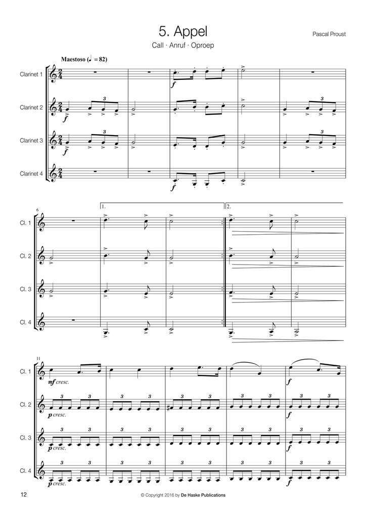 Anderes Coverbild 14 Easy Clarinet Quartets