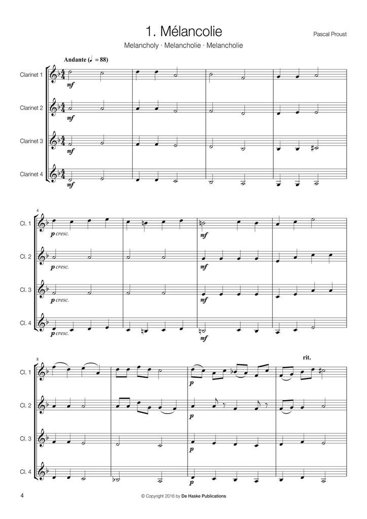 Anderes Coverbild 14 Easy Clarinet Quartets