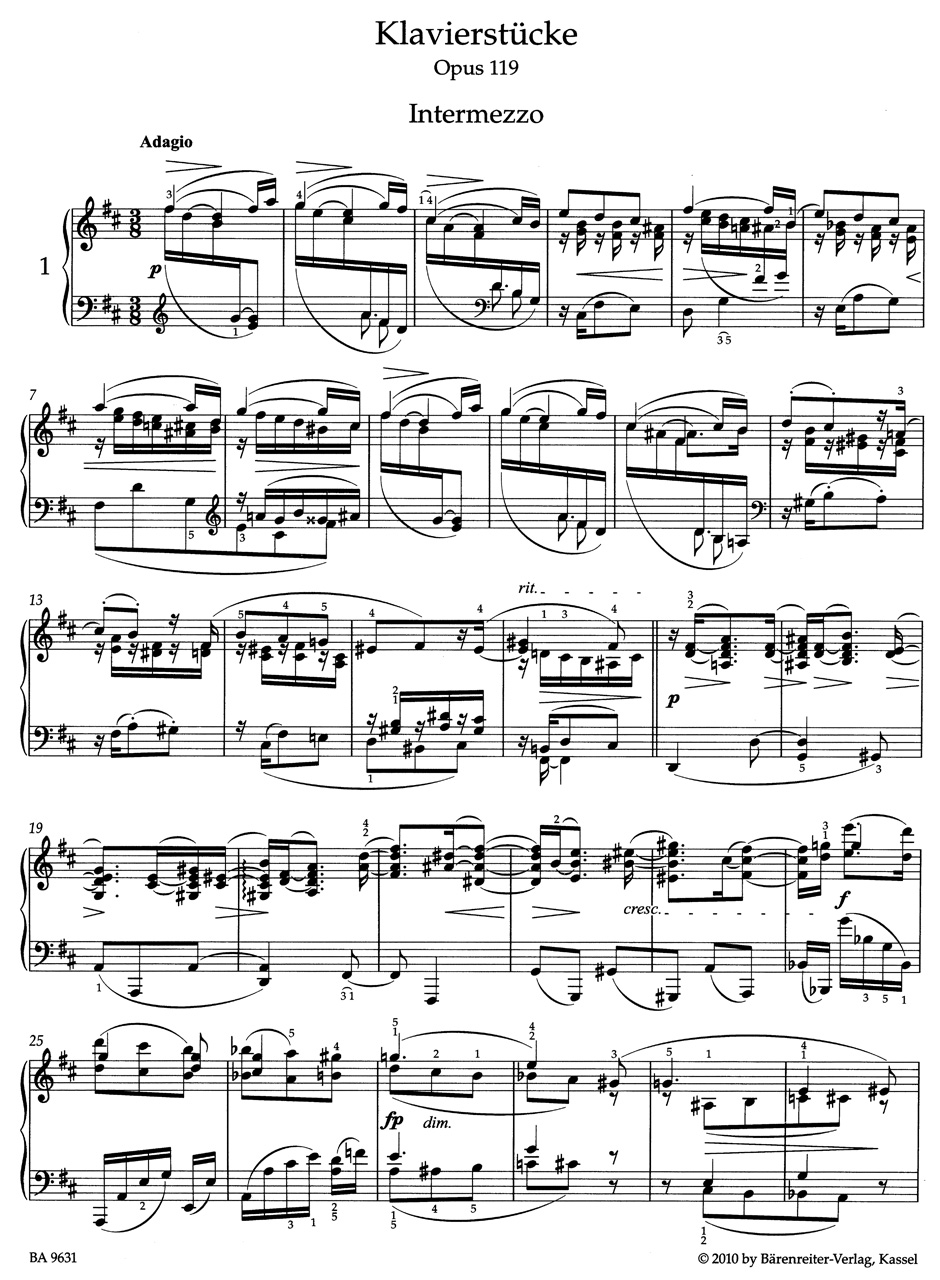 Anderes Coverbild Klavierstücke op. 119