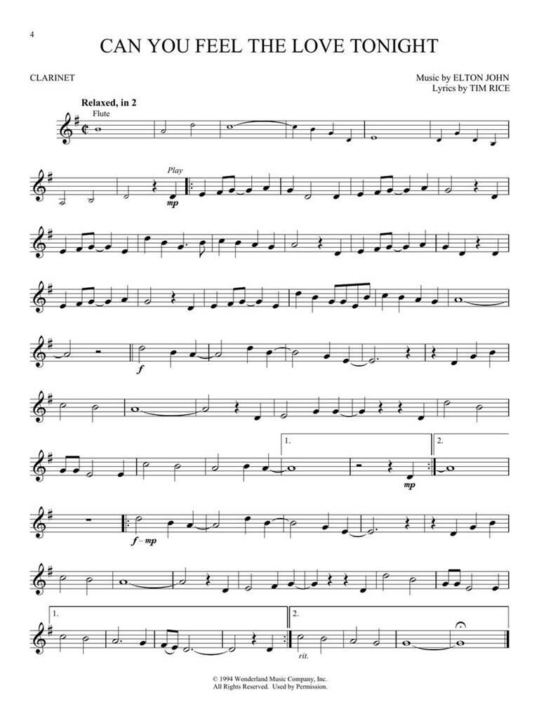 Anderes Coverbild The Lion King for Clarinet
