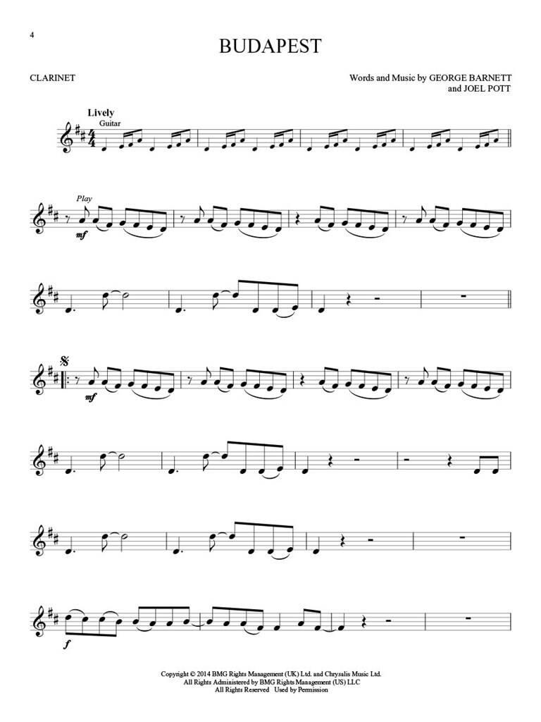 Anderes Coverbild Top Hits for clarinet