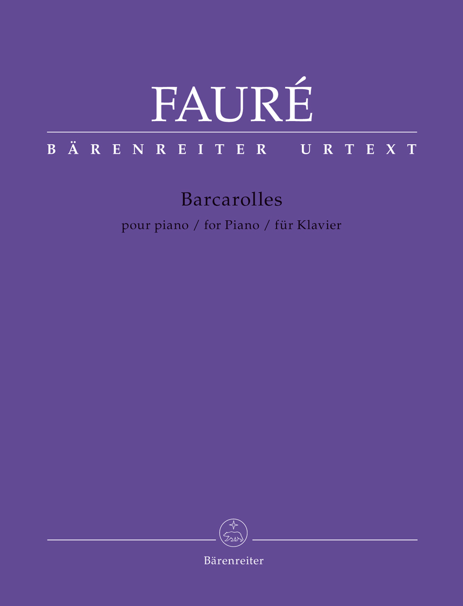 Vorderes Coverbild Barcarolles für Klavier