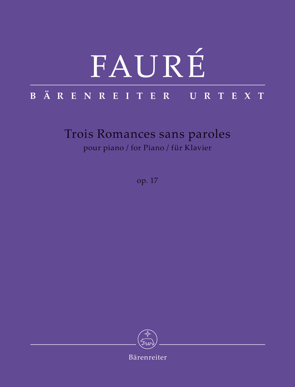 Vorderes Coverbild Trois Romances sans paroles für Klavier op. 17 N 52